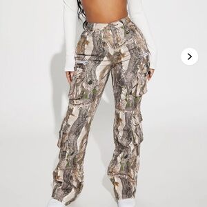 Fashion Nova High Rise Camouflage Jeans